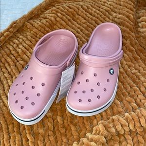 pink crocs